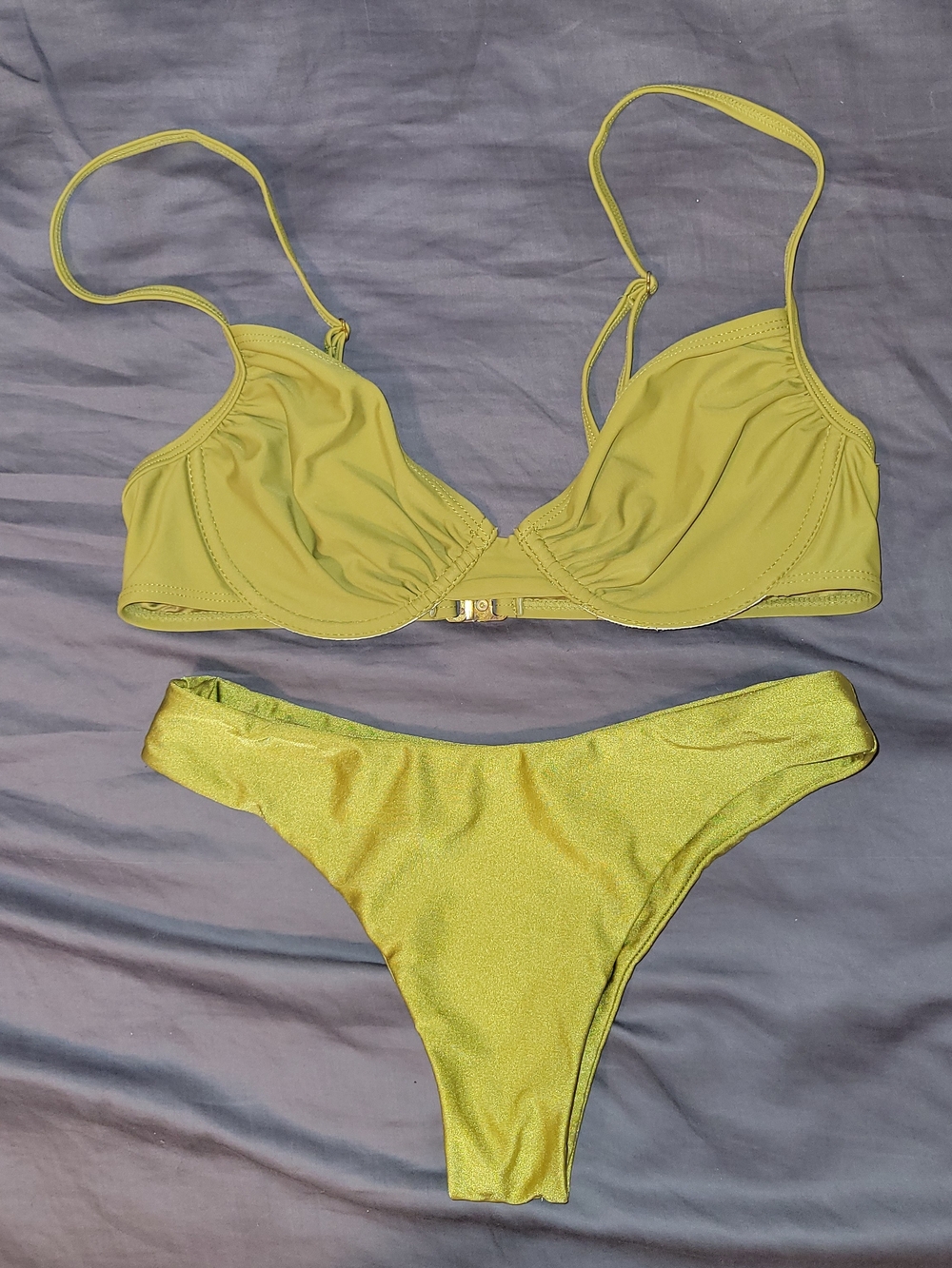 Green Bikini Set - Women’s Two-Piece Swimwear - Small/Medium